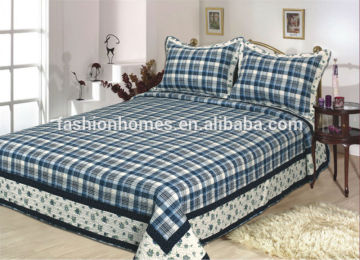 Plaid bedding set/printed bed sheet sets