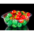 Couvercle rabattable en plastique transparent pour conteneur de fruits