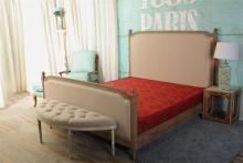 french style antique wooden bed