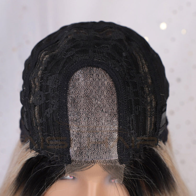 Aisi Hair Cheap Wholesale Vendor 613 Long Silky Straight Natural Wave Ombre Blonde Wig For Black Women Synthetic Hair Wigs