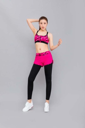 Zipper Front Racer Back Sporty Swimwear Bikini Top.