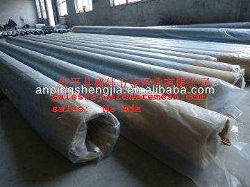 continuous slot screen pipe with welded rings at both ends