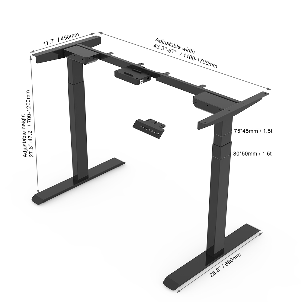 Office Furniture Height Adjustable Table Base