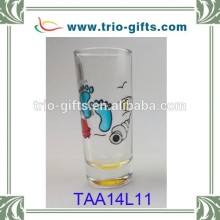 cheap hand painted shooter glass customized shot glasses beach footprint