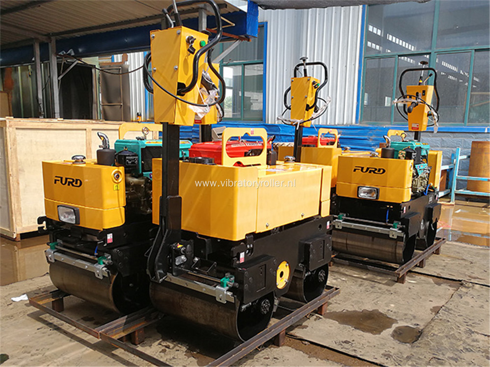 Walk Behind Manual Smooth Drum Asphalt Roller Compactor