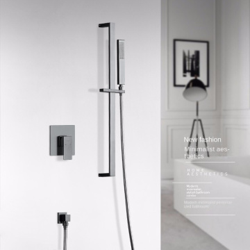 Luxury single handle hot cold bathroom shower set