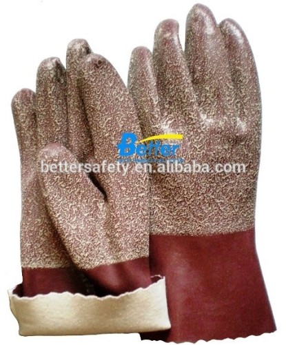 cotton lined Abrasion Resistant Latex Coated Industrial Work Glove Direct Buy China