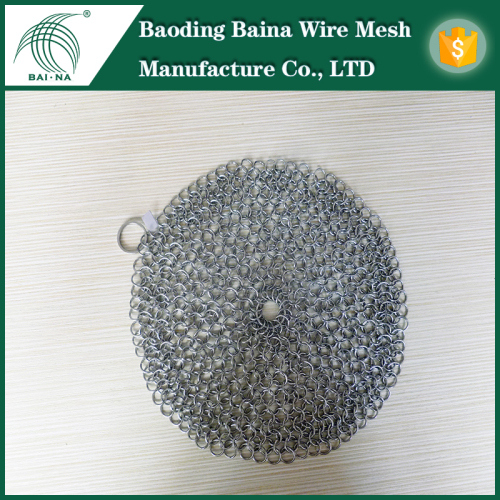 China cast iron chainmail scrubber for pan hot sale