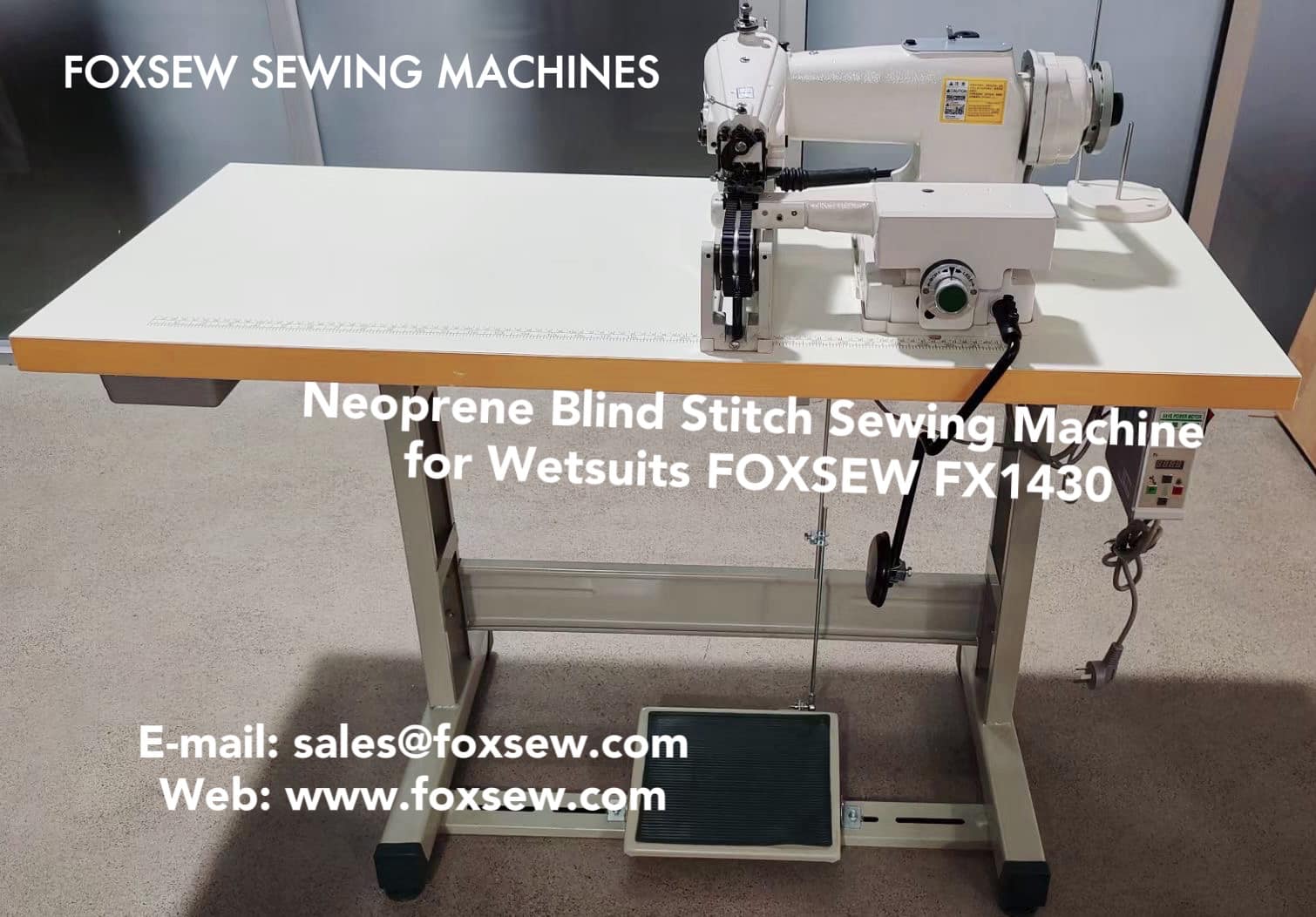 Neoprene Blind Stitch Sewing Machine for Diving Suits FOXSEW FX1430 -5