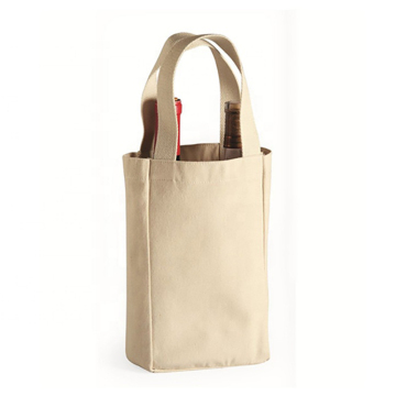 Nature-Friendly Wholesale Custom Mini Cotton Wine Bags in Bulk