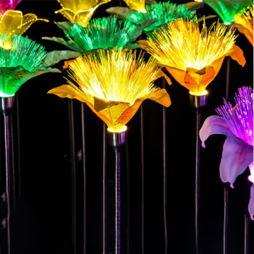 Outdoor Fiber Lily Lights