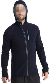 100% knitted wool sports hoody