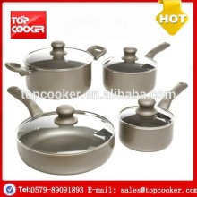 8pcs aluminium press non-stick cookware set