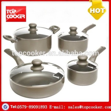 8pcs aluminium press non-stick cookware set
