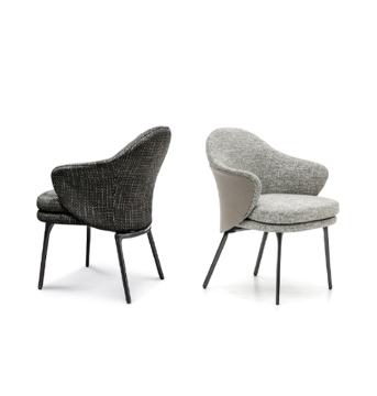 Angle chair white negotiating single chair