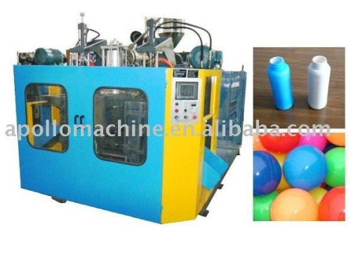 Full-automatic blow moulding machine.