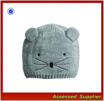 XJ0696/Cute cat eat hat / fashion cat ear knitted hat beanie hat