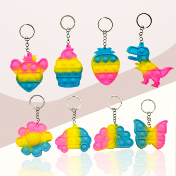 Mini Popping personalizado Fidget Keychian Toy