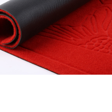 Velour polyester custom printed outdoor mat