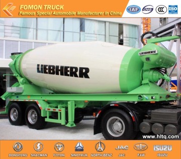 2 axles Concrete mixer semi trailer 8m3