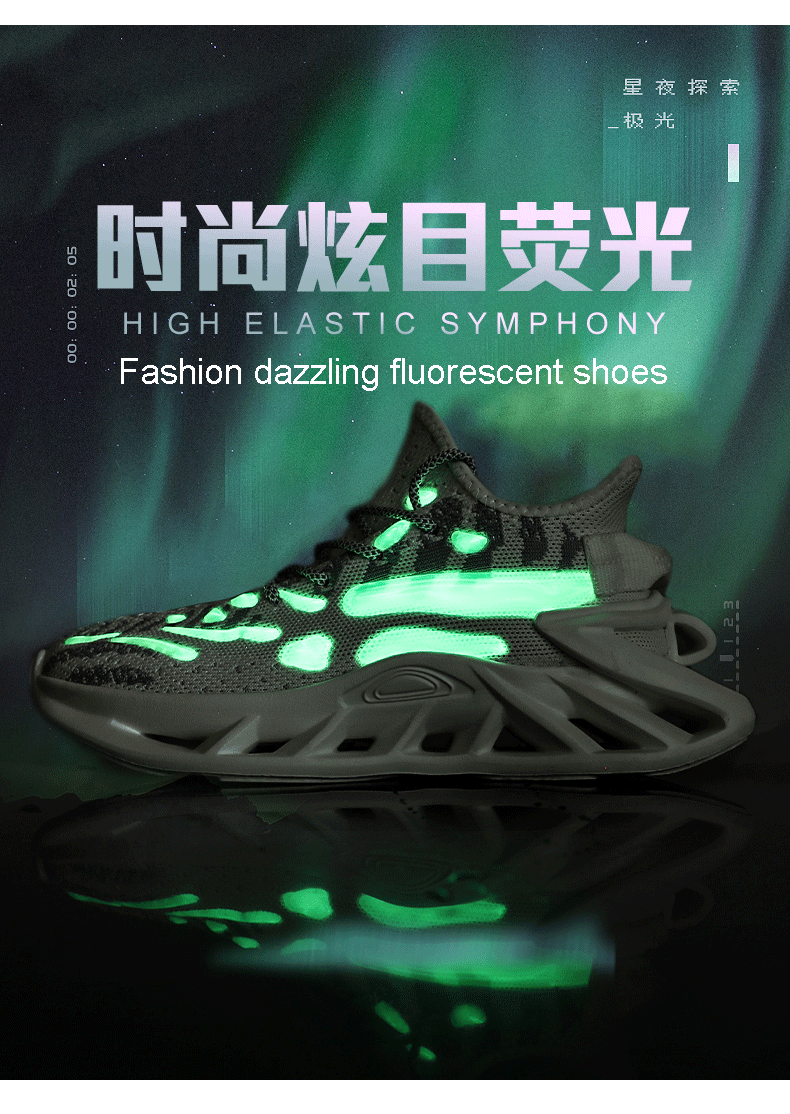 hollow sole breathable light weight luminous big size new fashion sport sneaker for men shoes ,designers sport sneaker For men