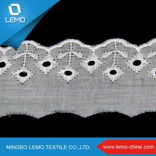 lemo Hot Sale Polyester Embrodiery Lace Trim, TC Lace