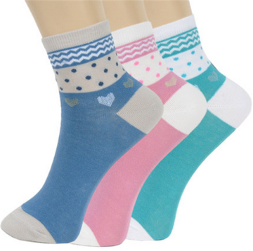 WSP-1008 Wholesale Women Socks Cotton Socks Beautiful Color Lovely Design Women Socks