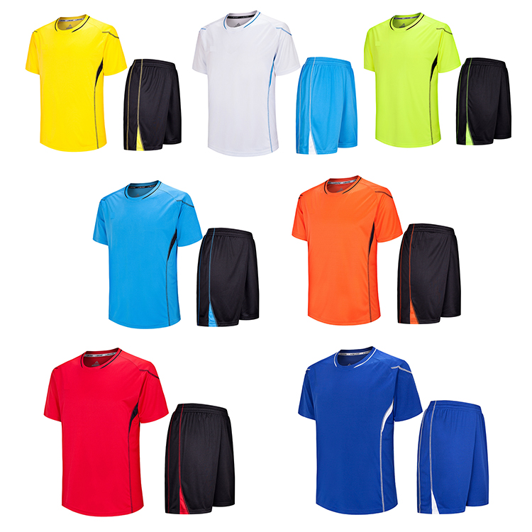 Wholesale Short Sleeve Sublimated Football Soccer Jersey Orange Youth Team Football Uniforms