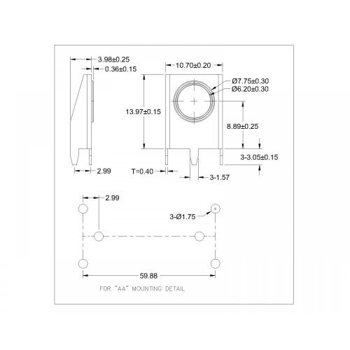 AA แบตเตอรี่บวกติดต่อ BS-S-NI-B-695