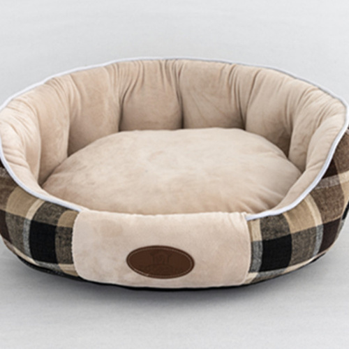 Fabric plaid cat litter removable kennel