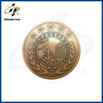 Free sample high quality challenge bronze marine corps metal souvenir coin