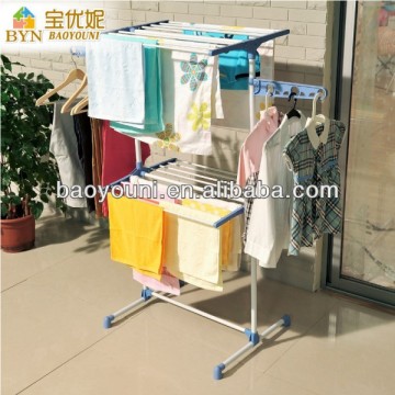 BAOYOUNI clothes drying stand outdoor storage shelf indoor metal stand for drying clothes 0830-2P c1