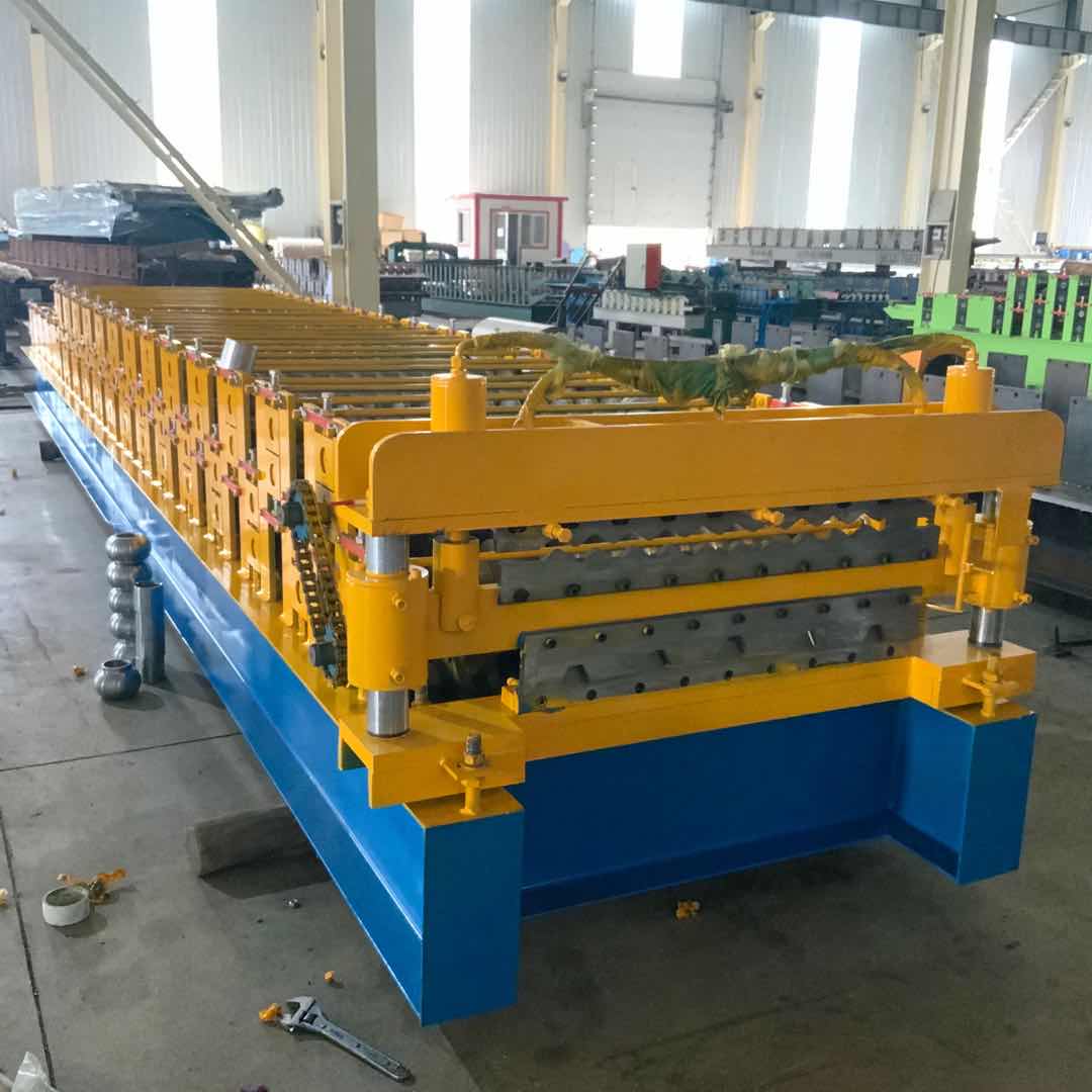 Namibia double layer iron sheet roof making machine