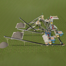 Granite Basalt Quarry Crushing Machine and River Pebbles Crusher Plant