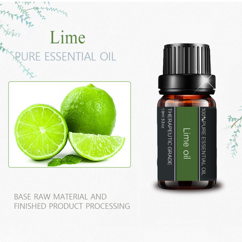 Label Pribadi Lime Essential Oil untuk Aromaterapi