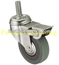 rubber caster Rubber Shopping Cart Caster Wheels