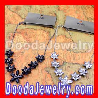 Wholesale Black Flowers Ol Wallis Necklace For Women?