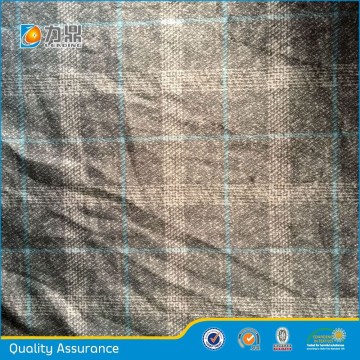 Printed grid pattern super soft velvet fabric for apparel lining,sofa,garment lining,shoes lining