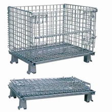 Custom Stackable Steel Wire Mesh Pallet Cages for Storage Containers
