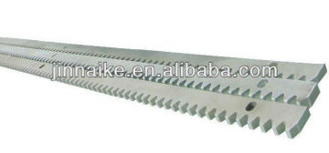white galvanized steel gear rack