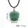 3D Unakite Apple Pendant Necklace for Women Girls