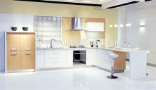 2014 good design 2 pack polyster high gloss prefabricated kitchen remodeling