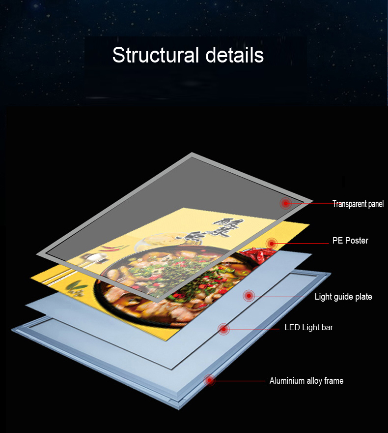 8MM ultra-thin magnetic light box