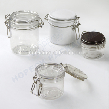 round shape PET container cream jar