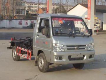 Gasoline Engine Small Arm Roll Garbage Truck