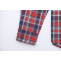 Men's Red Check Long Sleeve Shirt