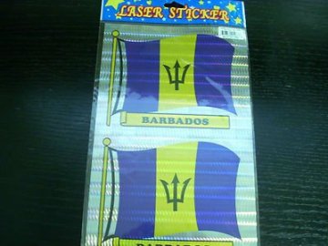Flag Laser Sticker Decals