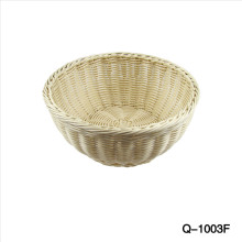Supermarket PVC cane baskets for fruit and vegetable,cane baskets