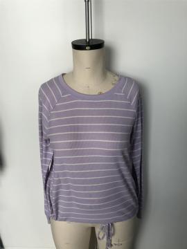 Splicing striped long sleeves