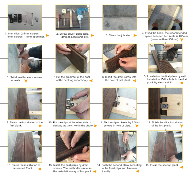 Factory Supply WPC Board Wood Plastic Composite Flooring Vinyl Decking